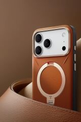 Torras Apple iPhone 17 Pro Max O Stand Spin VegSkin Serisi Magsafe Kılıf